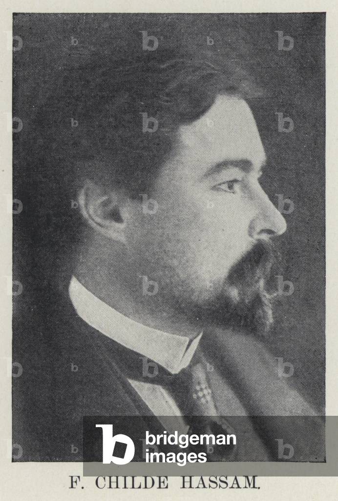 F Childe Hassam (b/w photo)