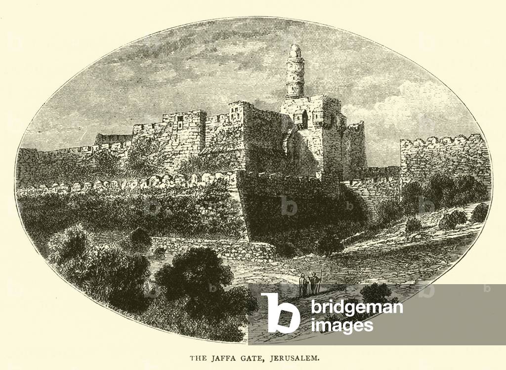 The Jaffa Gate, Jerusalem (engraving)