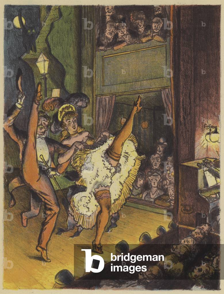 Cabaret Can-Can (colour litho)