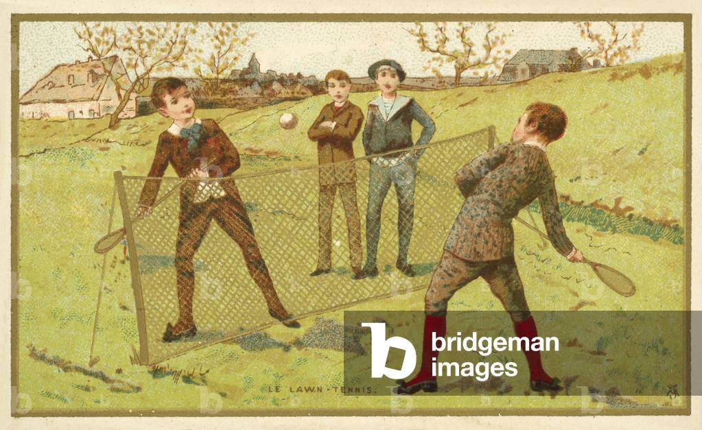 Lawn tennis (chromolitho)