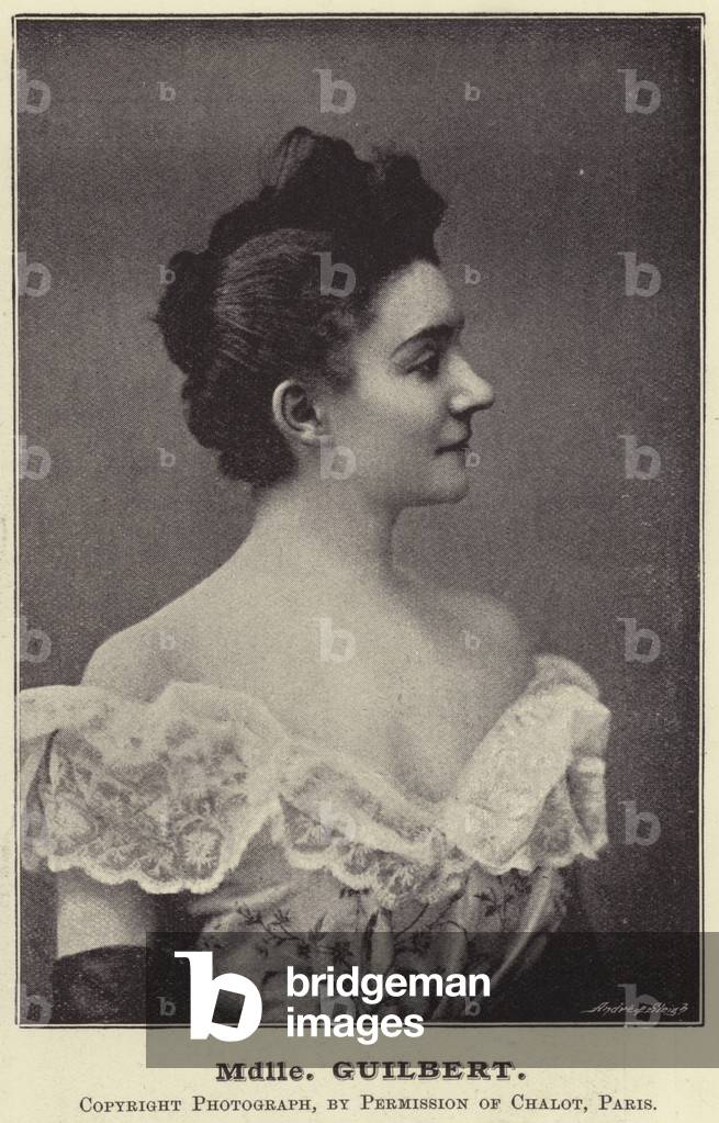 Mdlle Guilbert (b/w photo)