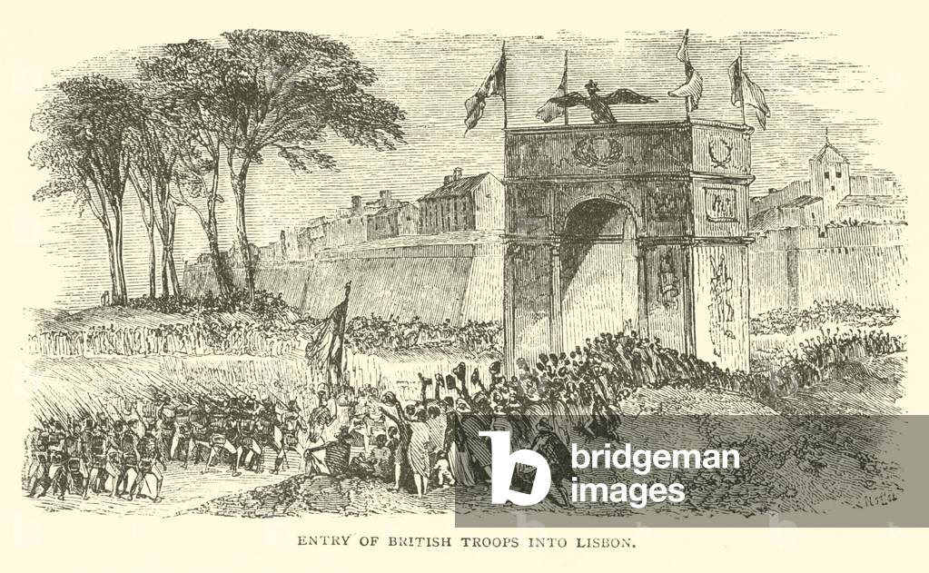 Entry of British Troops into Lisbon (engraving)
