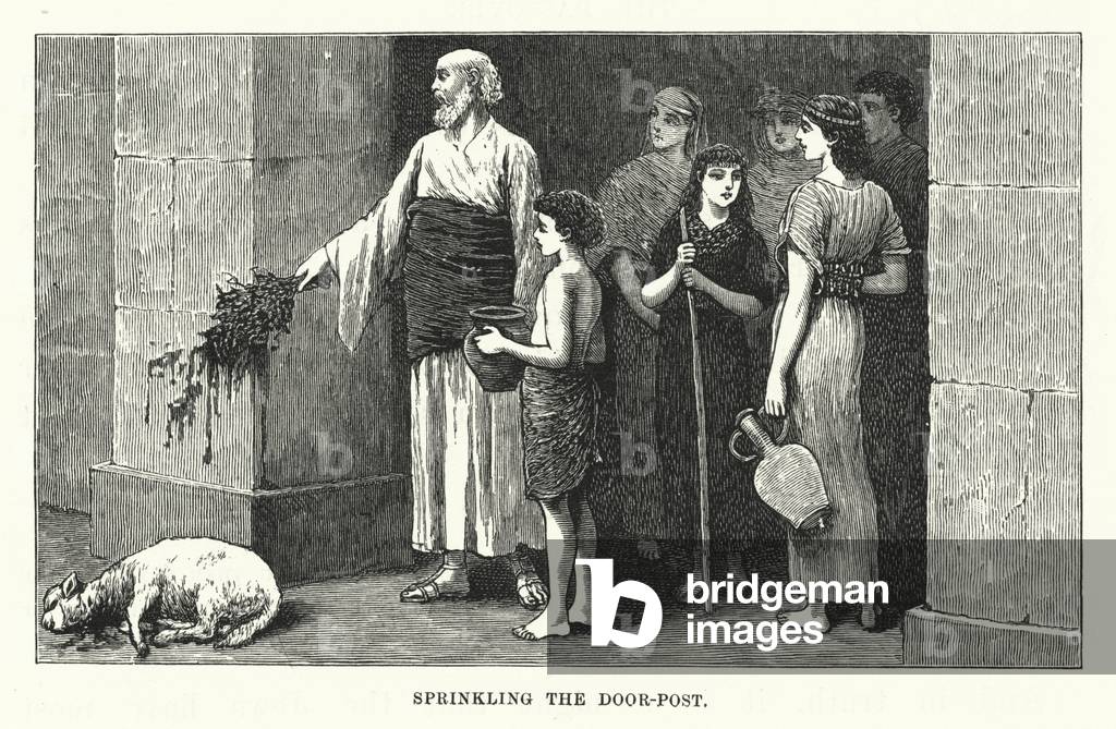 Sprinkling the Door-Post (engraving)
