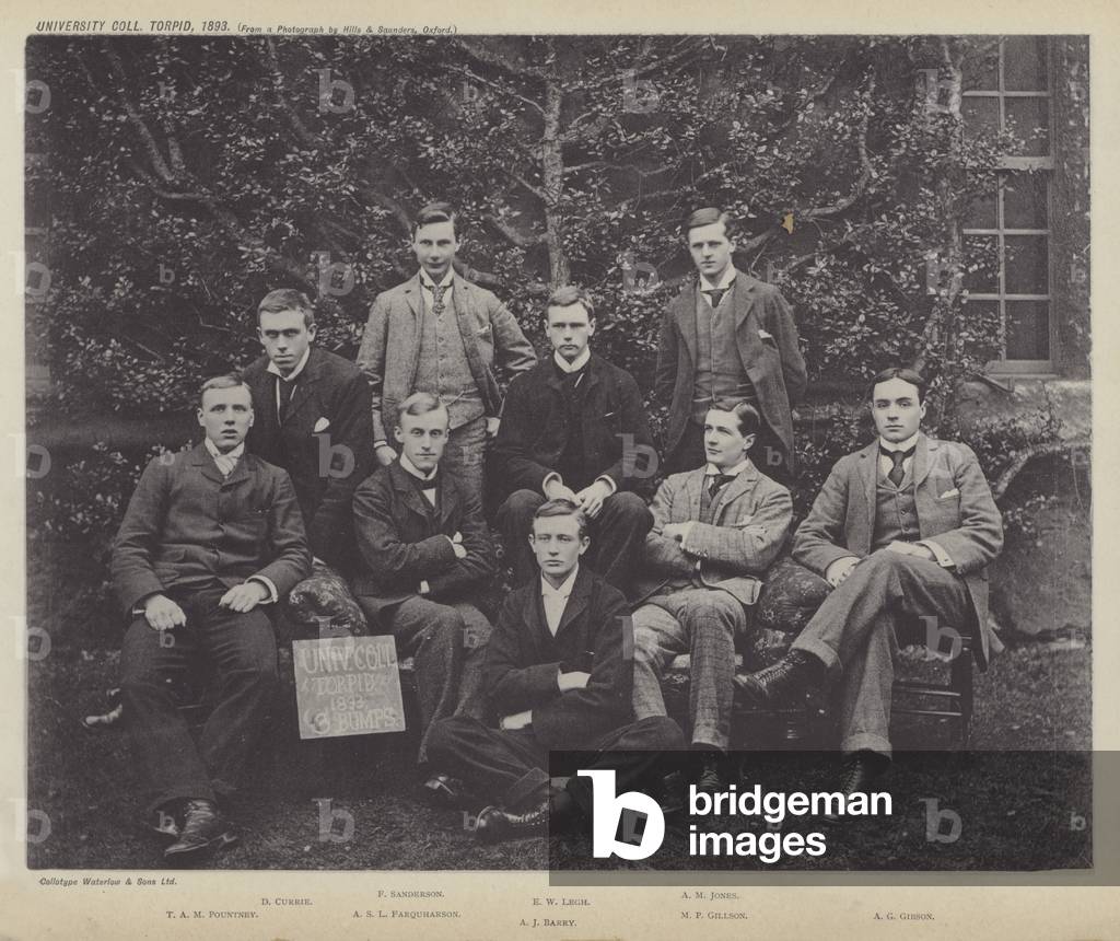 University College Torpid, 1893 (b/w photo)