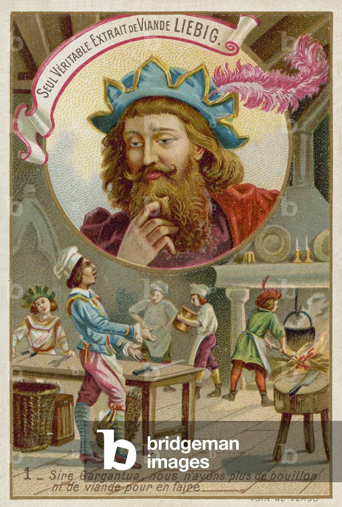 Trade card for Liebig meat extract (chromolitho)