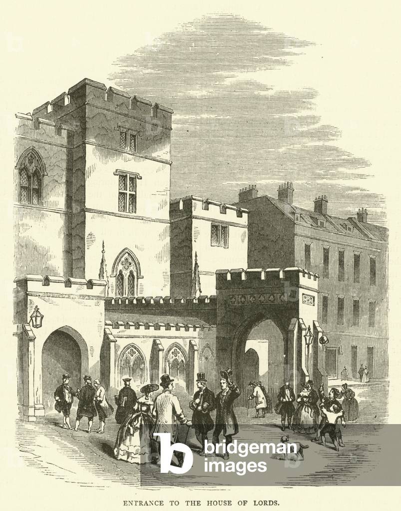 Entrance to the House of Lords (engraving)