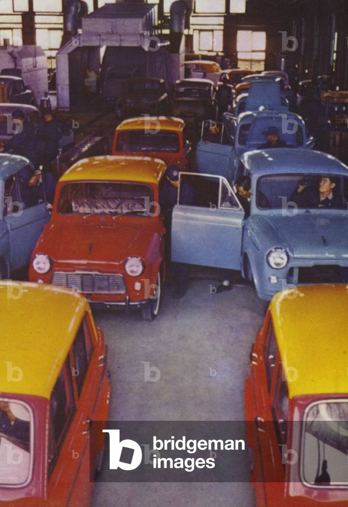 Taiwan: Cars being manufactured by Yue Loong Engineering Corporation, 1962 (photo)