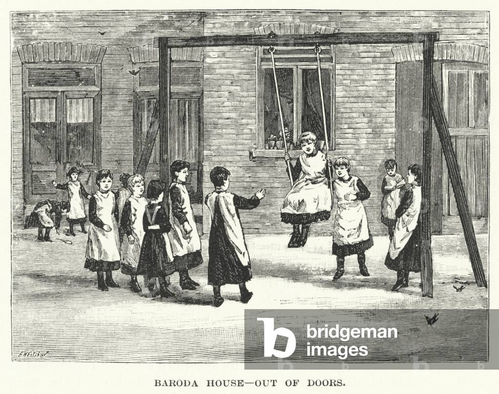Baroda House, out of doors (engraving)