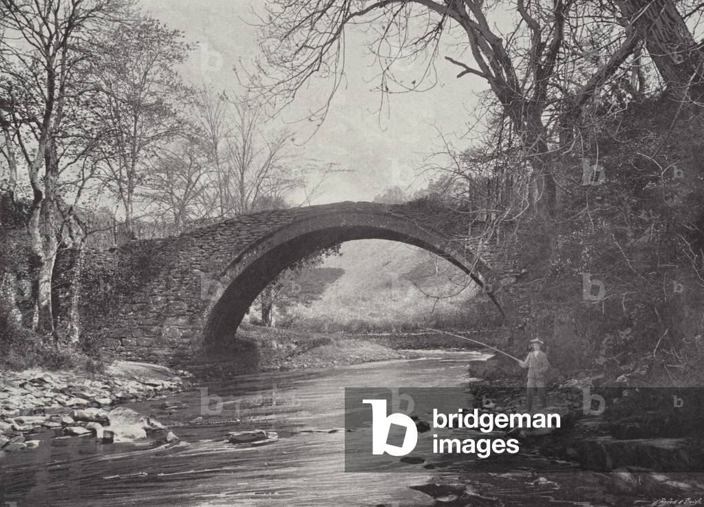 Roman Bridge, Lanark (b/w photo)