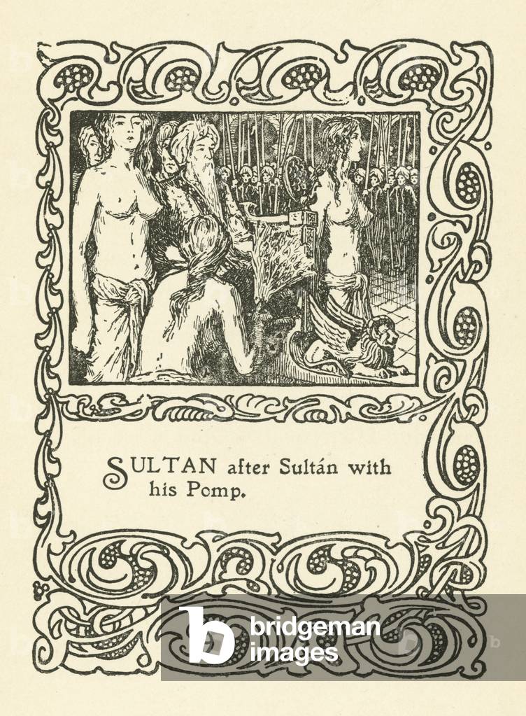 Illustration for Rubaiyat of Omar Khayyam (litho)