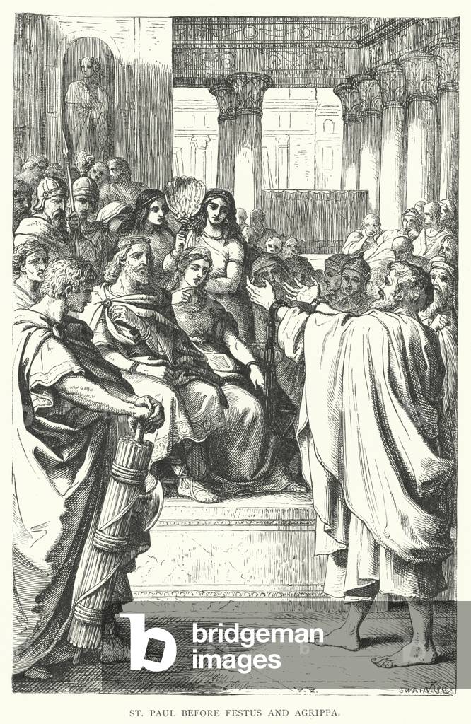 St Paul before Festus and Agrippa (engraving)