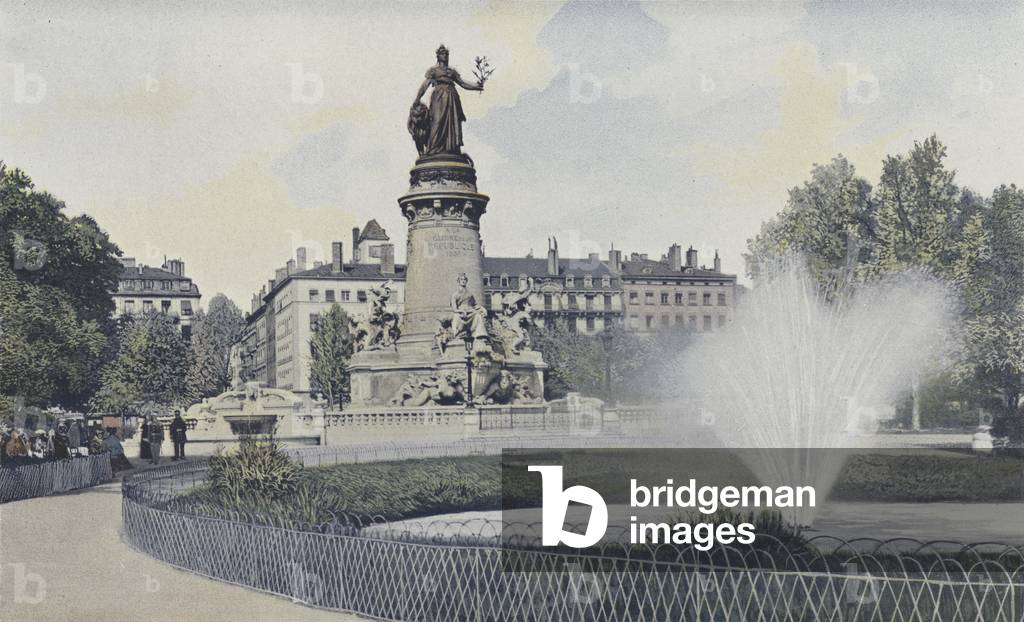 Lyon, Place Carnot (colour photo)