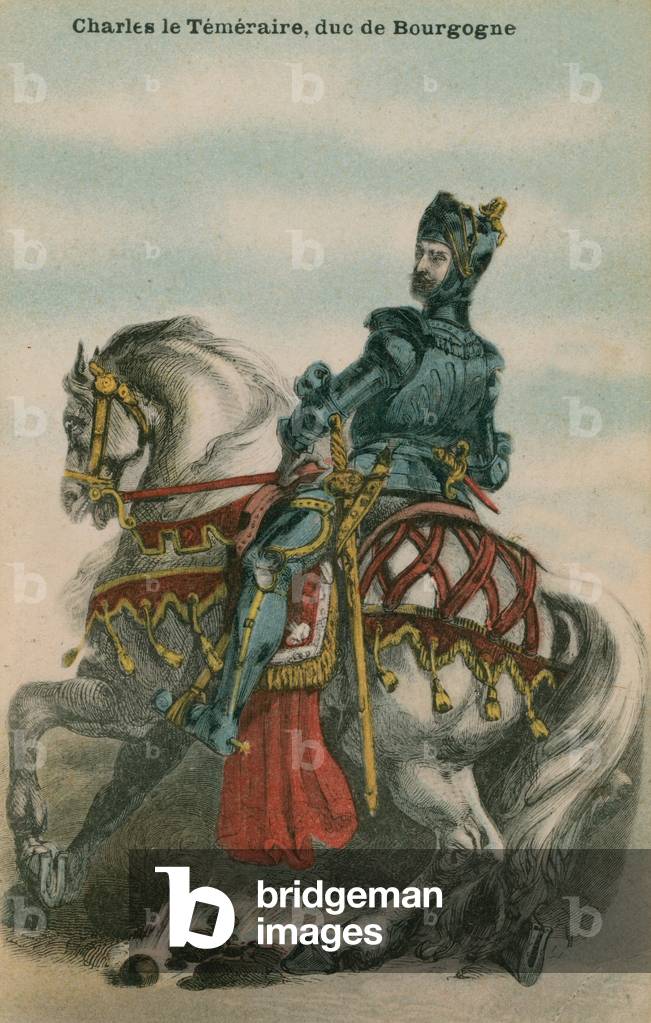 Charles le Temeraire, duc de Bourgogne (colour litho)