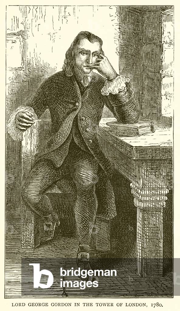 Lord George Gordon in the Tower of London, 1780 (engraving)