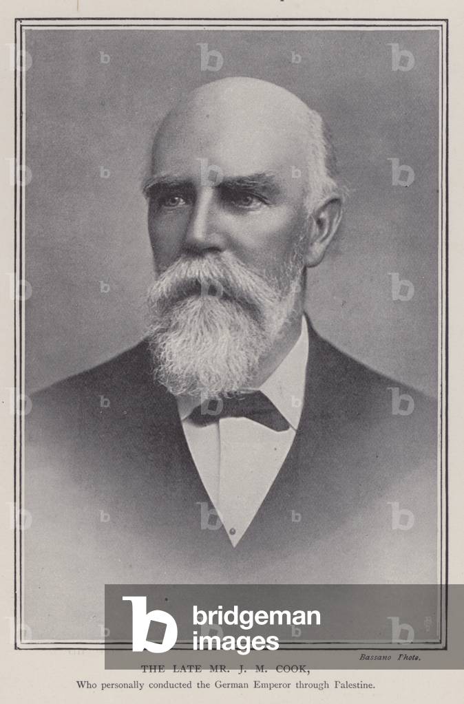 Mr J M Cook, who personally conducted the German Emperor through Palestine (b/w photo)
