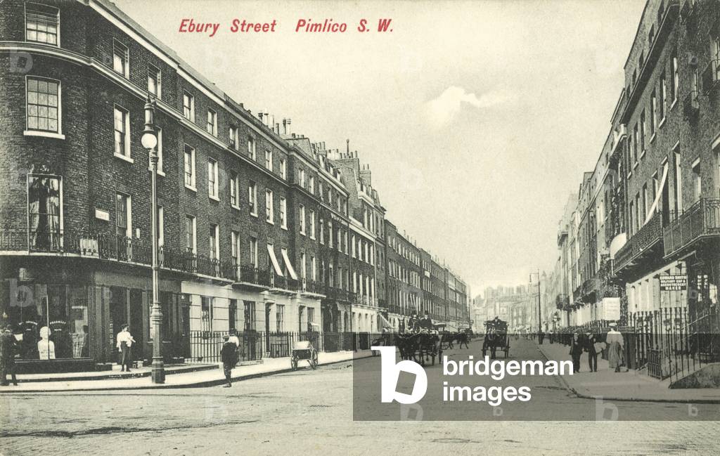 Ebury Street, Pimlico, London (b/w photo)
