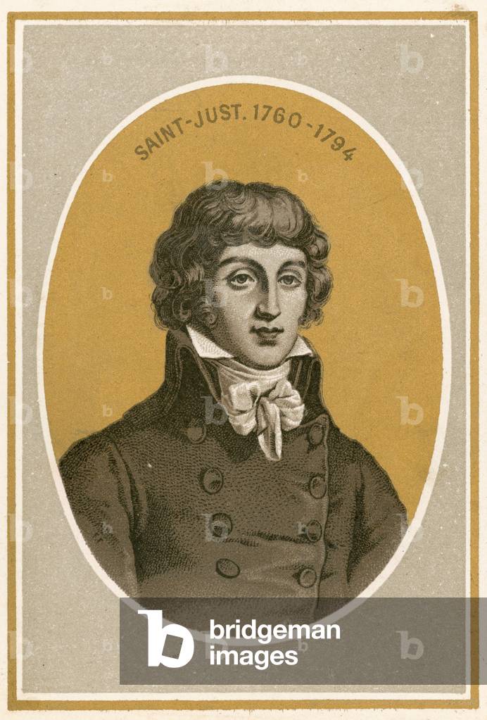 Saint-Just (colour litho)