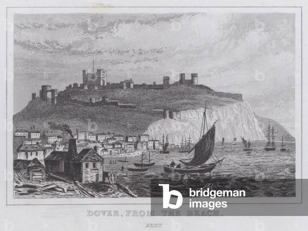 Dover, from the Beach, Kent (engraving)