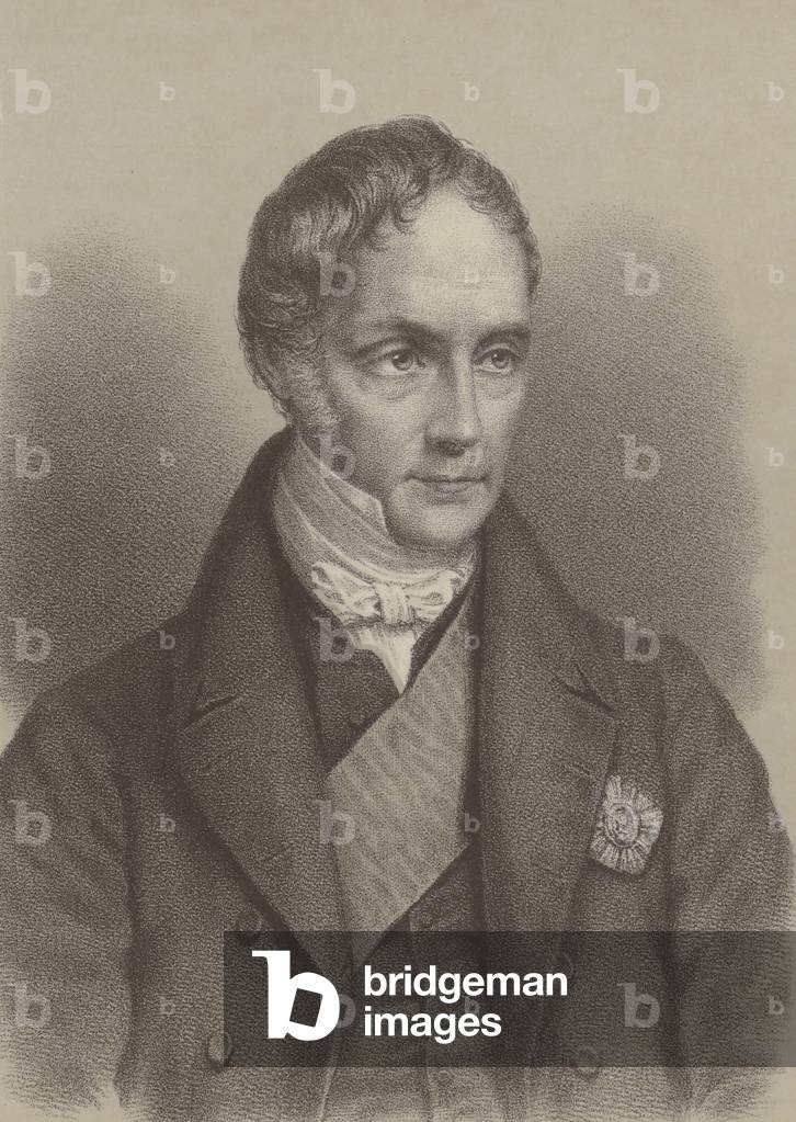 George Hamilton Gordon, 4th Earl of Aberdeen, 1890 (litho)