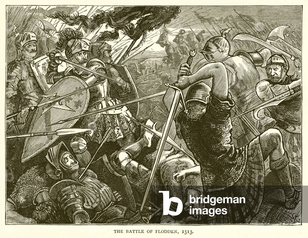 The Battle of Flodden, 1513 (engraving)