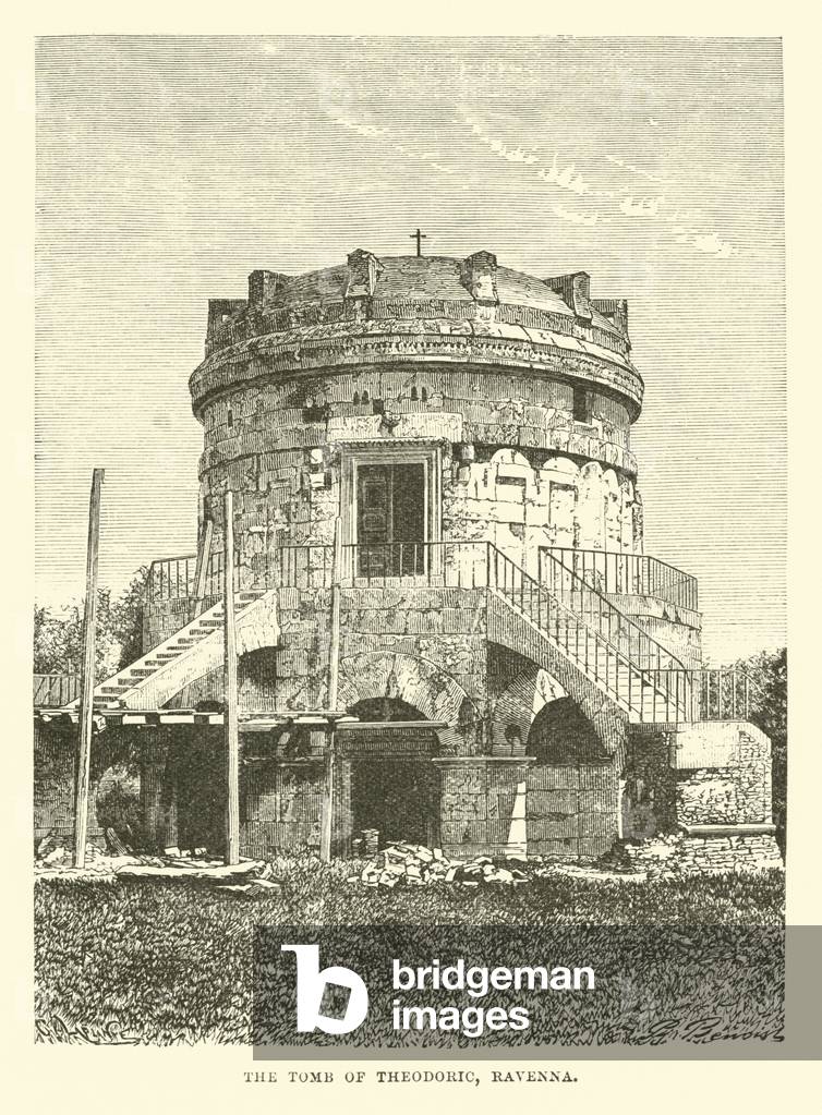 The Tomb of Theodoric, Ravenna (engraving)
