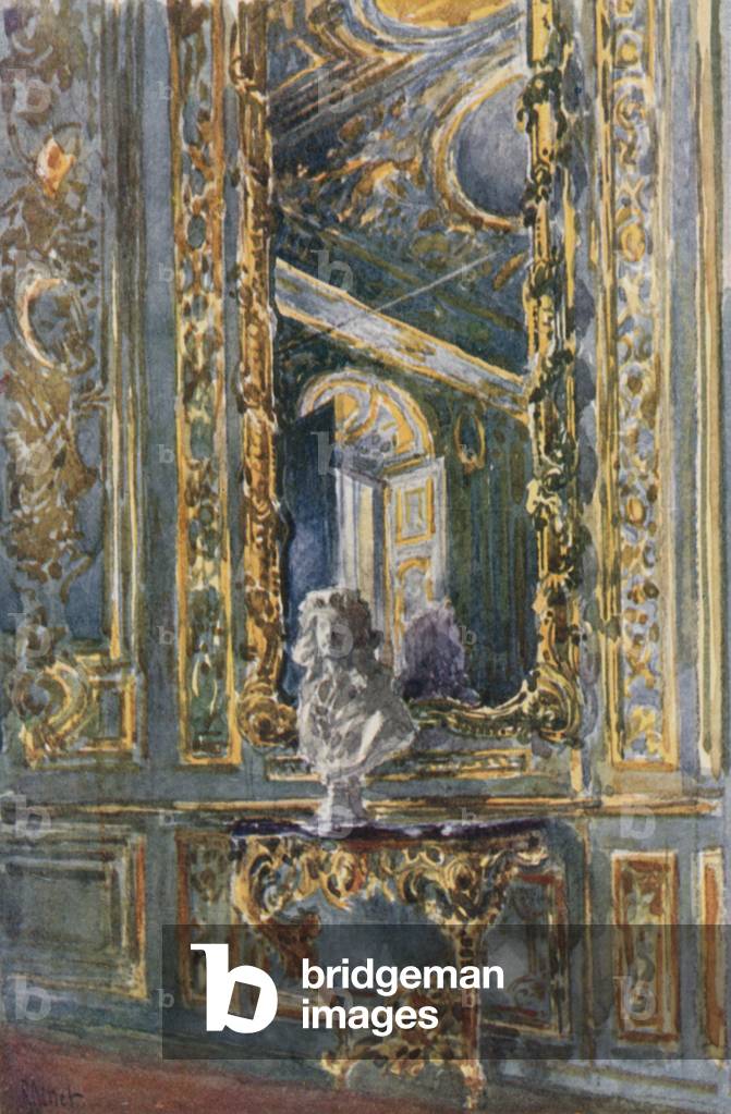Madame Adelaide's Drawing Room, Versailles (colour litho)