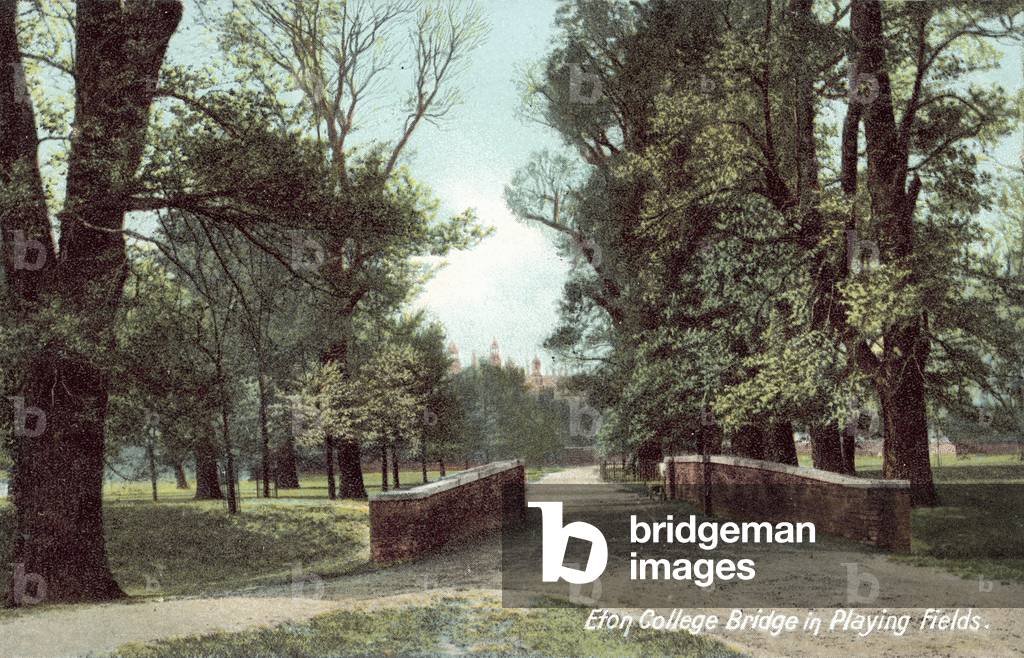 Eton College, Bridge in Playing Fields (colour photo)
