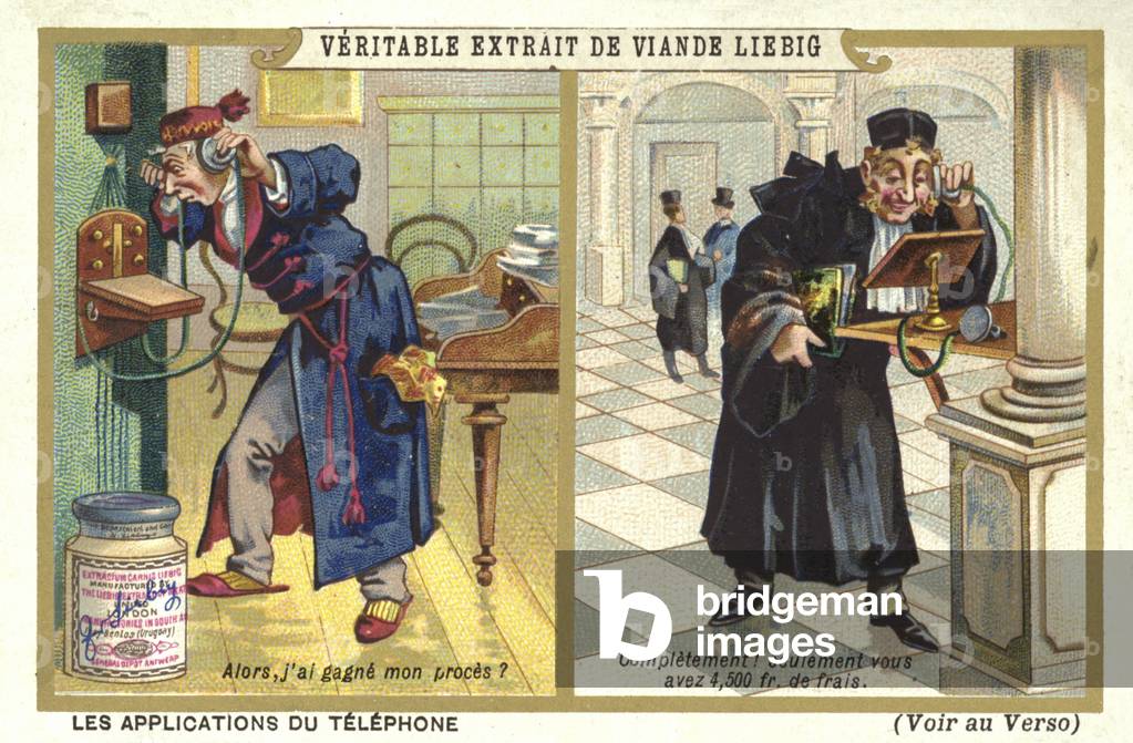 Telephone conversation (chromolitho)