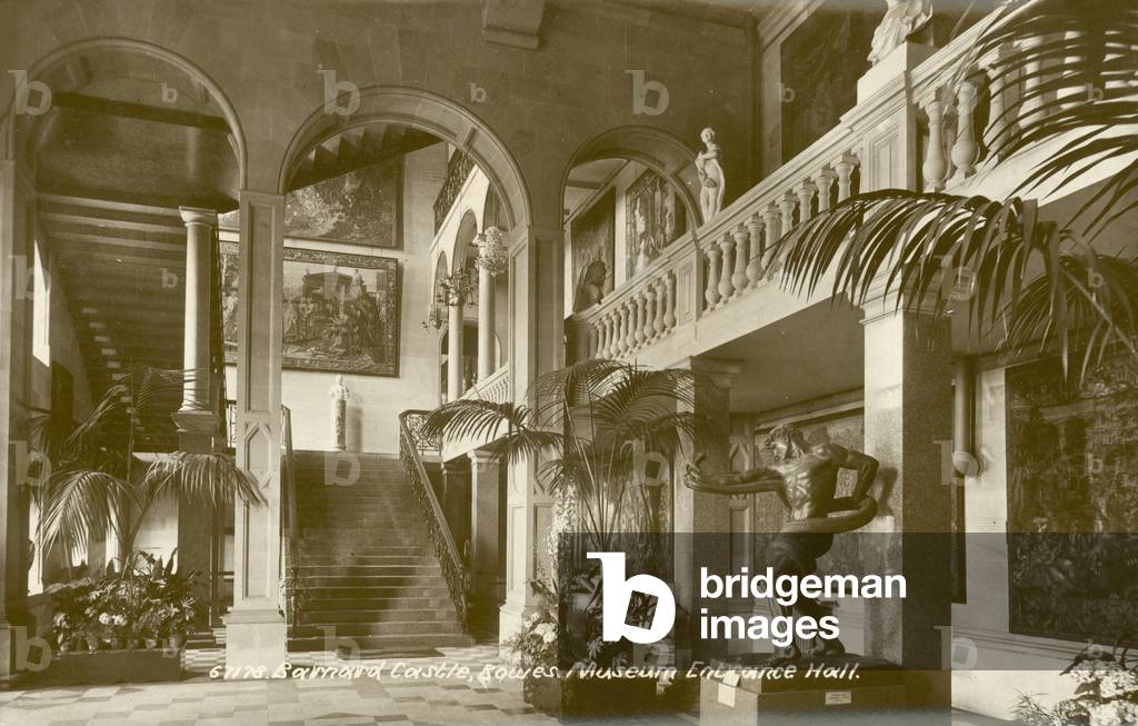 Bowes Museum, Barnard Castle, County Durham (b/w photo)