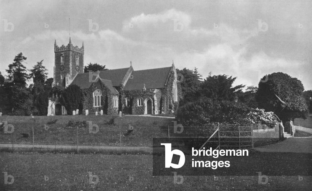 Sandringham Church (b/w photo)