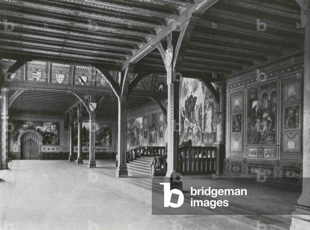 Goslar i H, Kaiserhaus, Reichssaal (b/w photo)