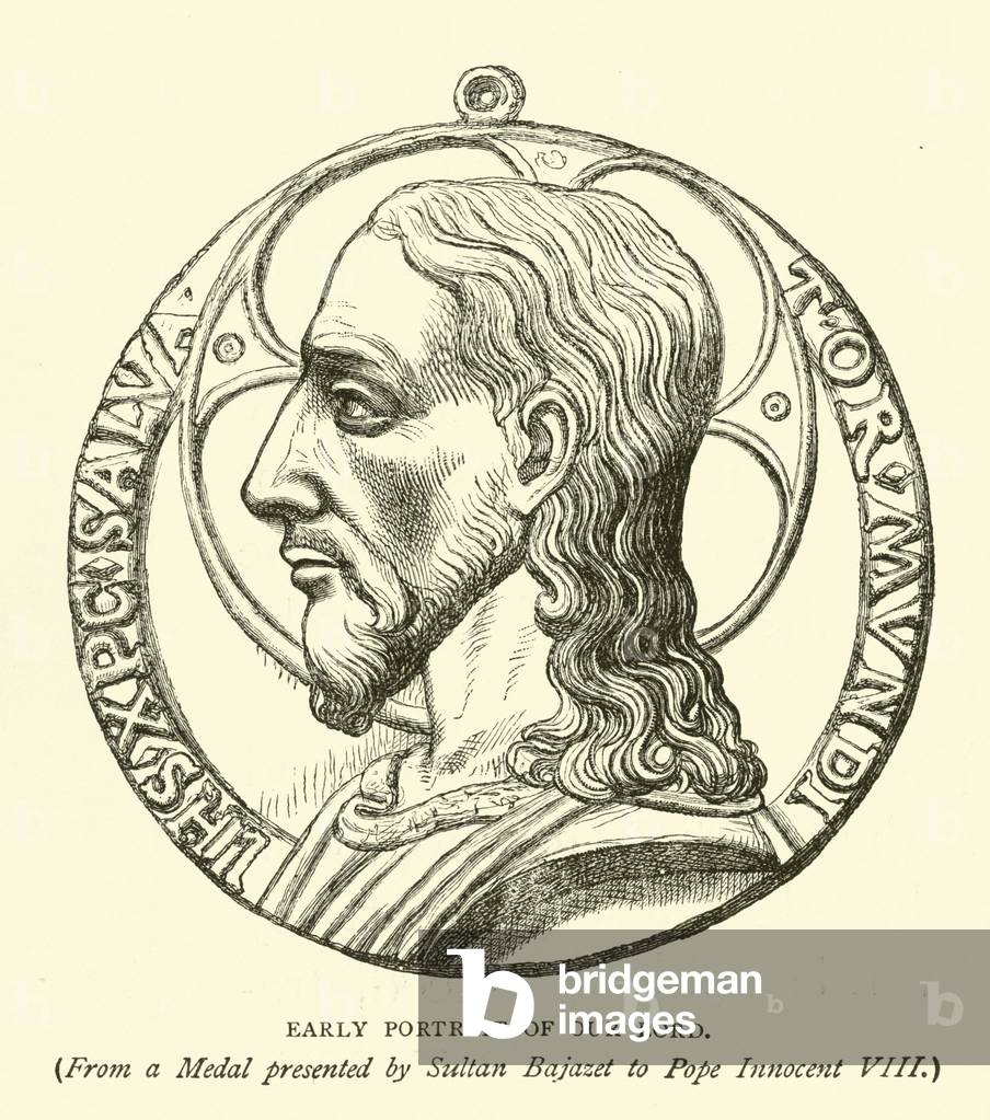 Early portrait of Our Lord (engraving)
