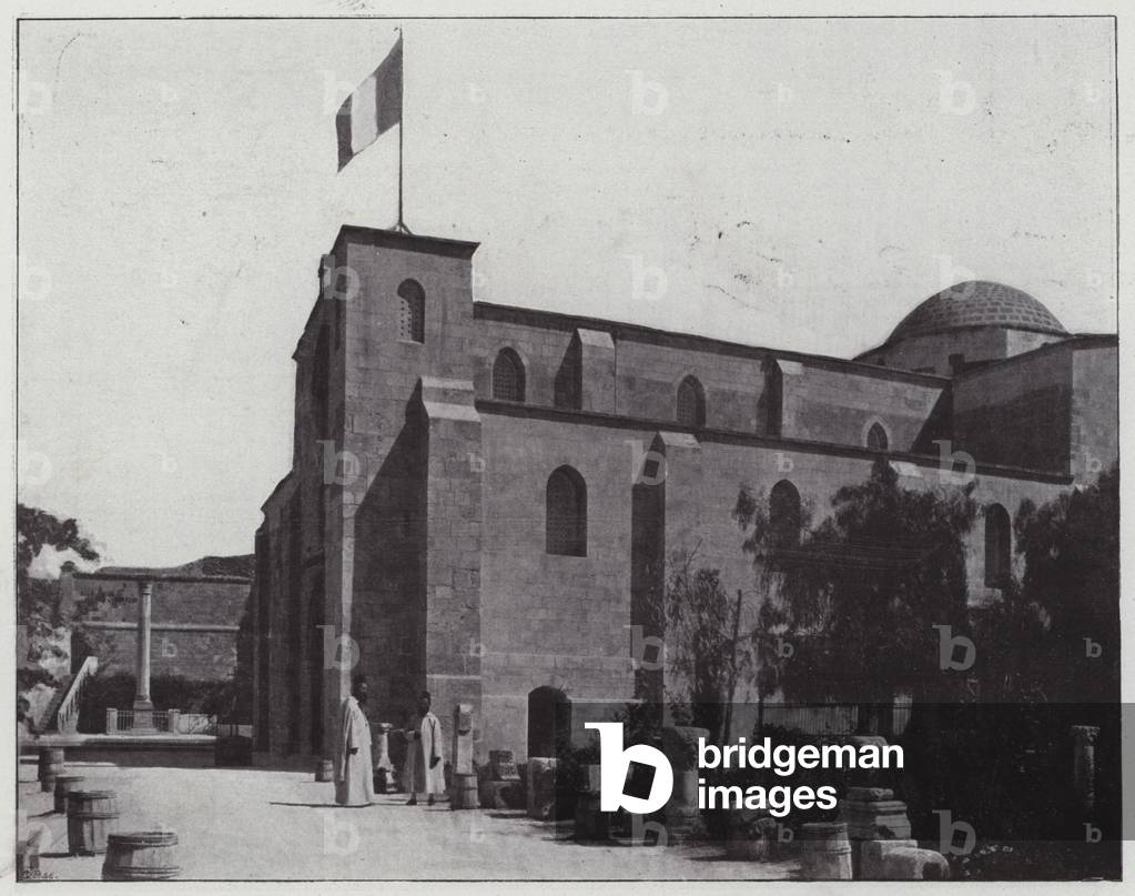 Jerusalem, the Church of Saint-Anne (b/w photo)
