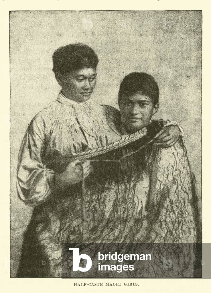 Half-Caste Maori Girls (engraving)