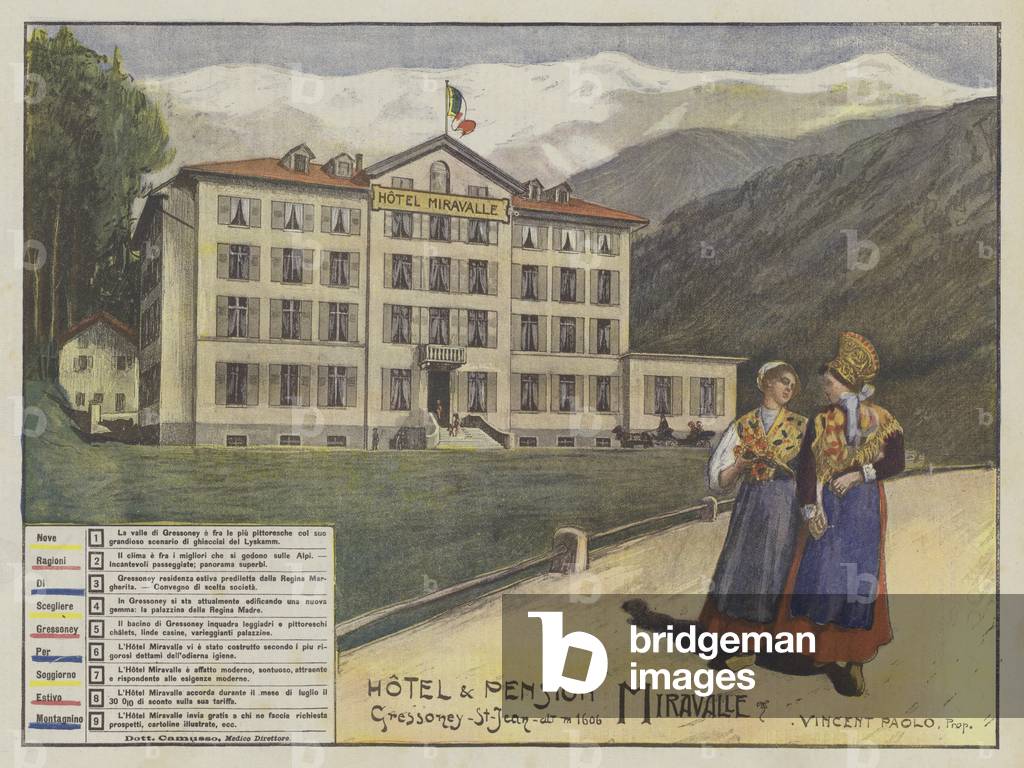 Hotel Miravalle (colour litho)