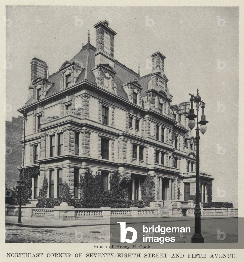 Northeast Corner of Seventy-Eighth Street and Fifth Avenue (b/w photo)