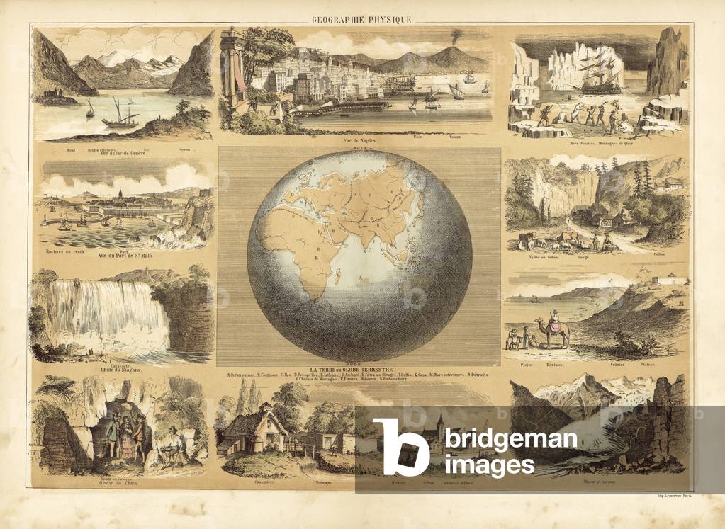 Physical geography (colour litho)