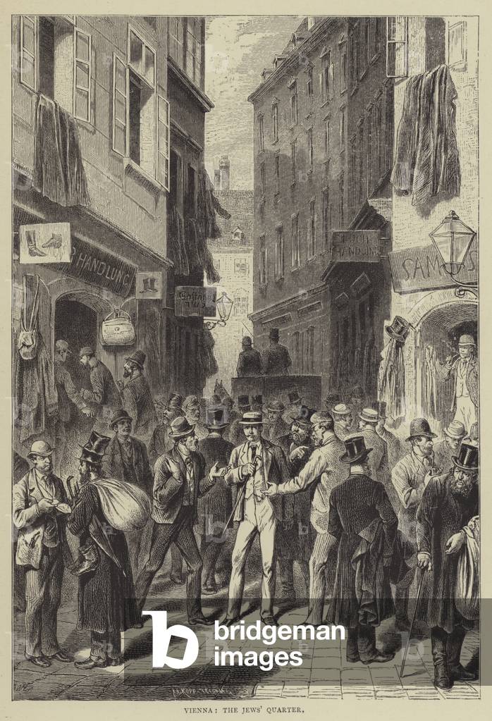 Vienna, The Jews' Quarter (engraving)