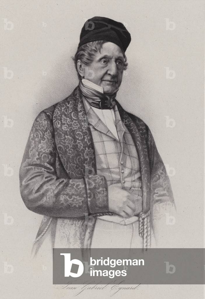 Jean-Gabriel Eynard, Swiss banker (engraving)