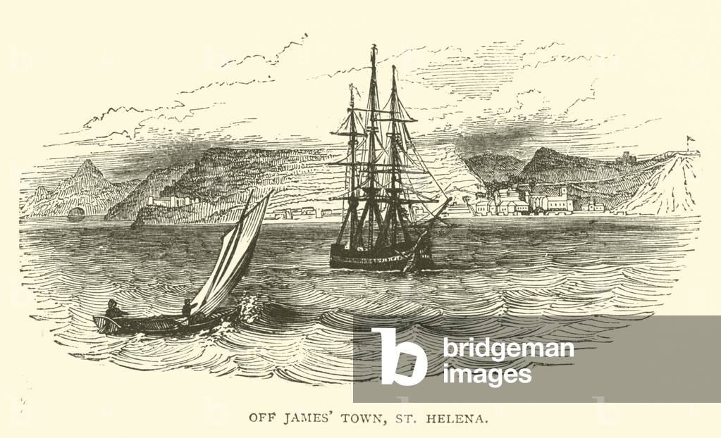 Off James' Town, St Helena (engraving)