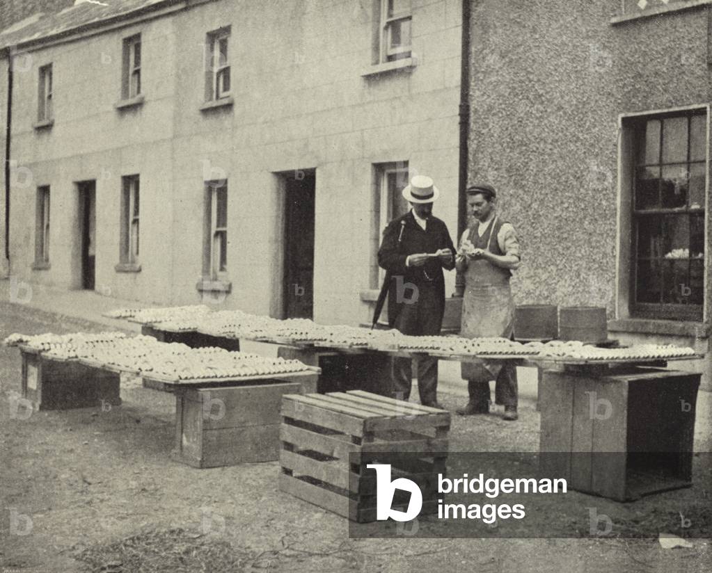 Making Clay Pipes, Drogheda (b/w photo)