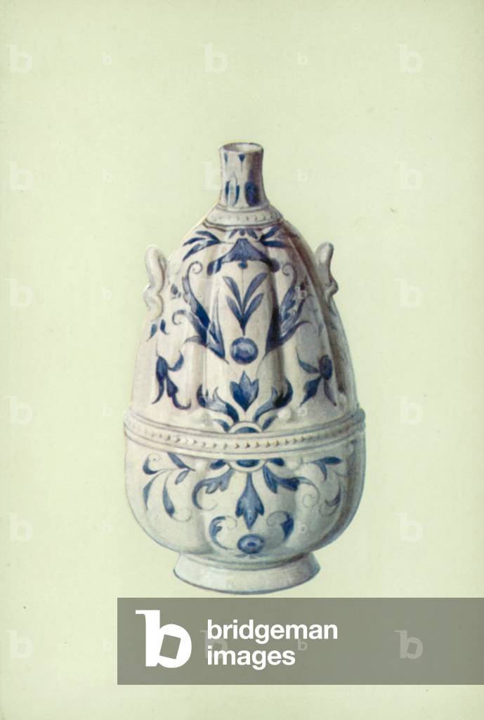 Bottle, Medici Porcelain, Florentine (colour litho)