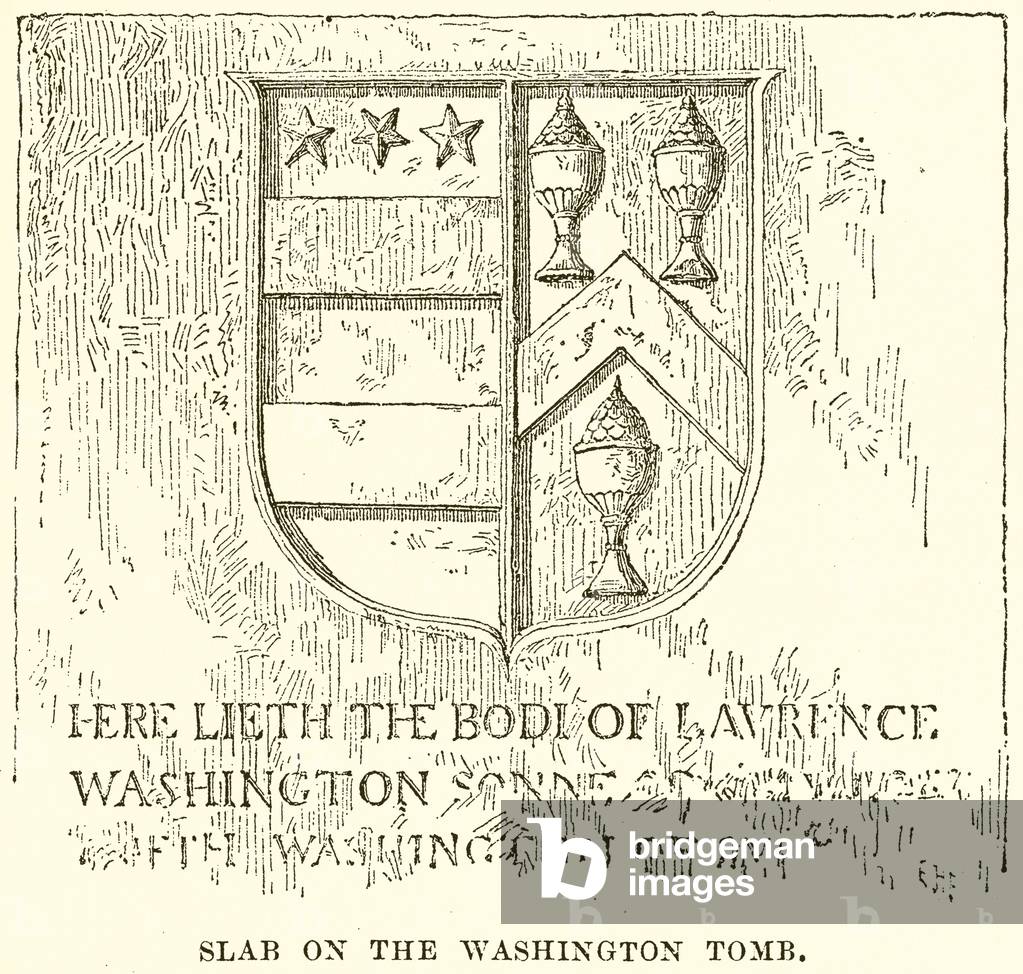 Slab on the Washington Tomb (engraving)