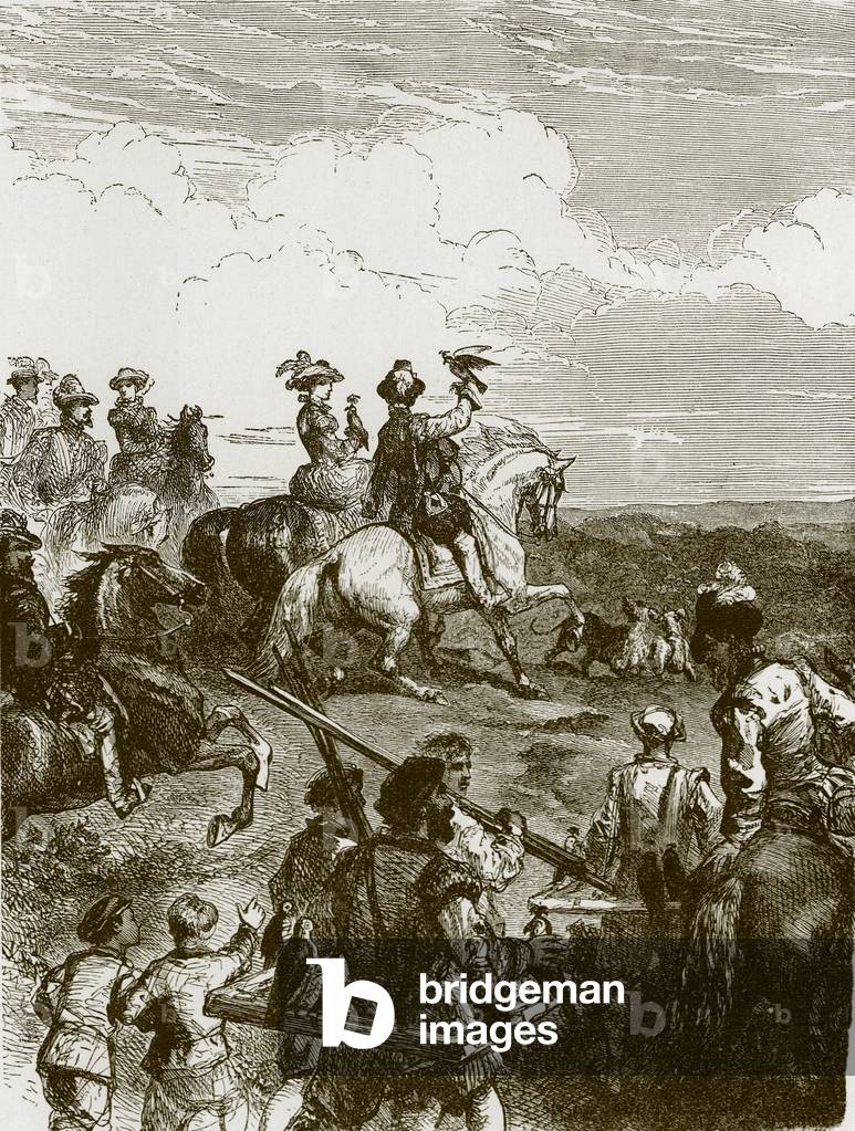 Hunting song (engraving)