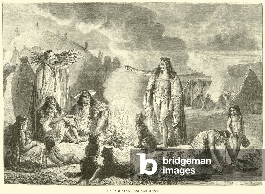 Patagonian Encampment (engraving)