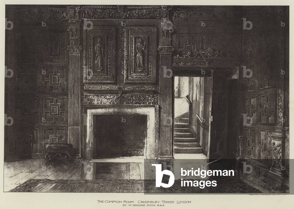 The Compton Room, Canonbury Tower, London (engraving)
