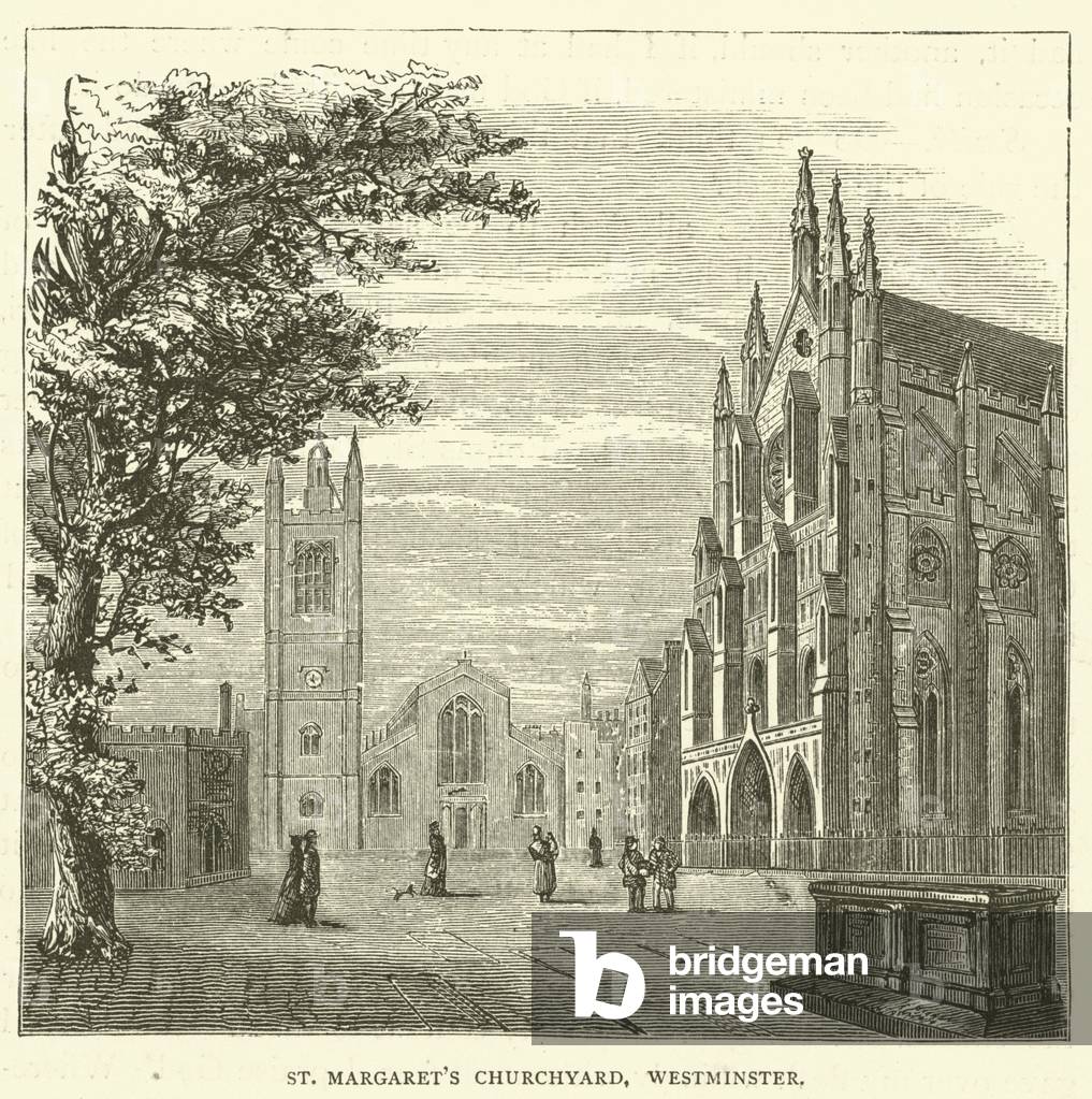 St Margaret's Churchyard, Westminster (engraving)