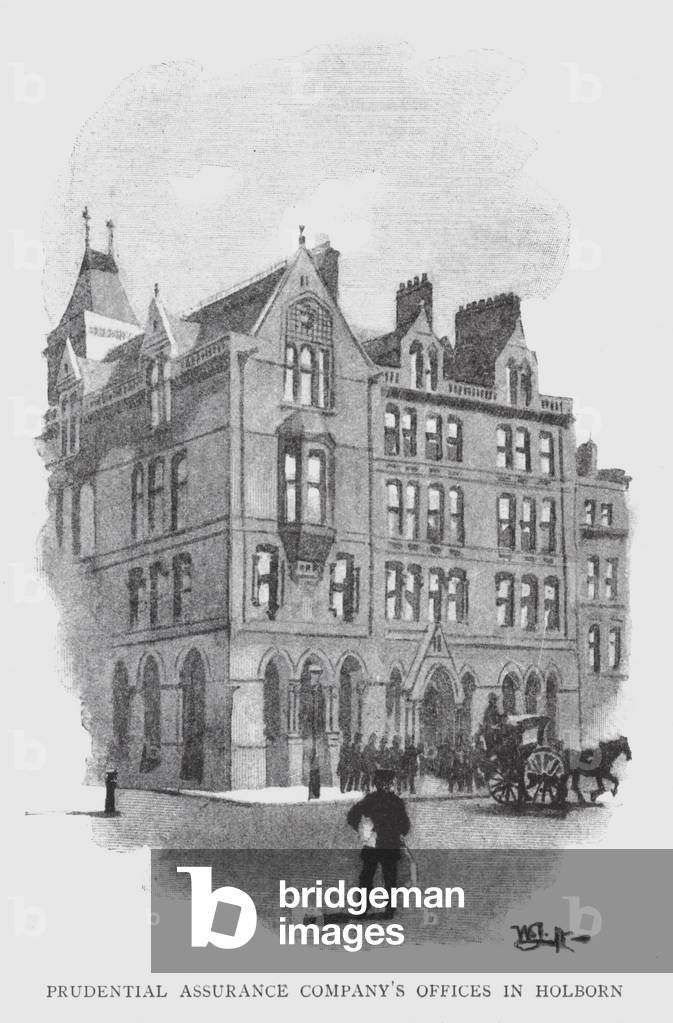 Prudential Assurance Company's Offices in Holborn (litho)