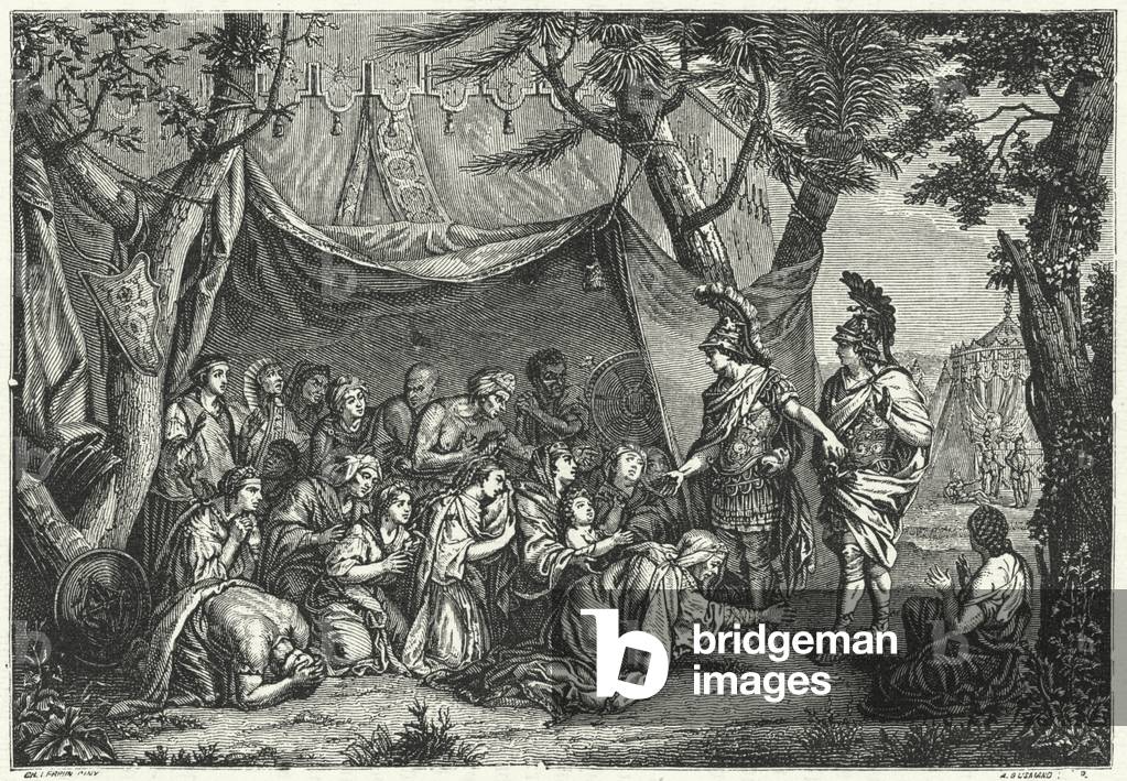 The Queens of Persia at the Feet of Alexander (engraving)