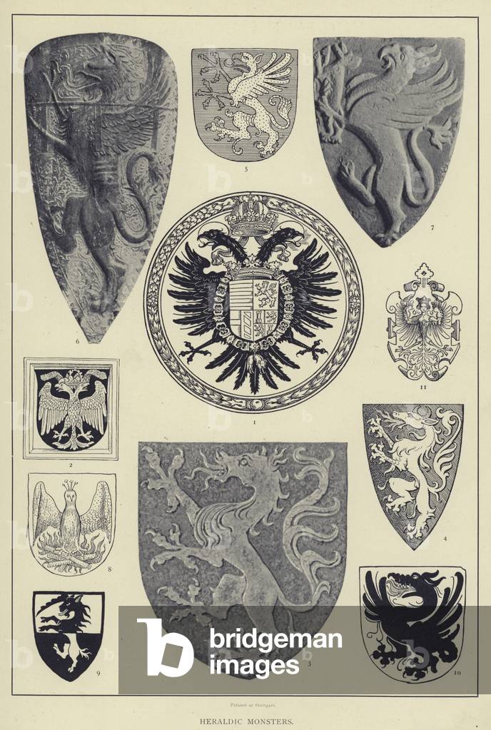 Heraldic Monsters (litho)